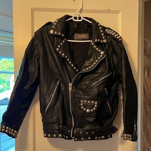 Authentic Vintage Motorcycle Jacket with Studs-Reworked